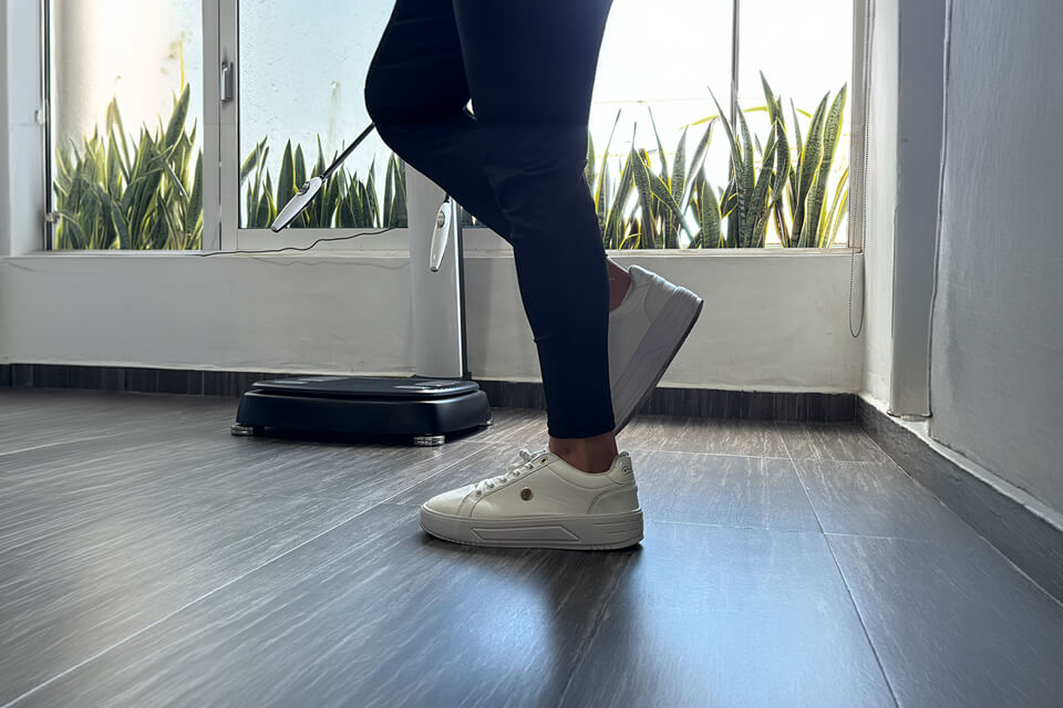 Prueba de estabilidad y equilibrio en una pierna